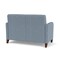 Lesro Siena Lounge Reception 2 Seat Tandem Seating No Center Arm, Walnut, RS Rain Song Upholstery SN2101 - alternate 2